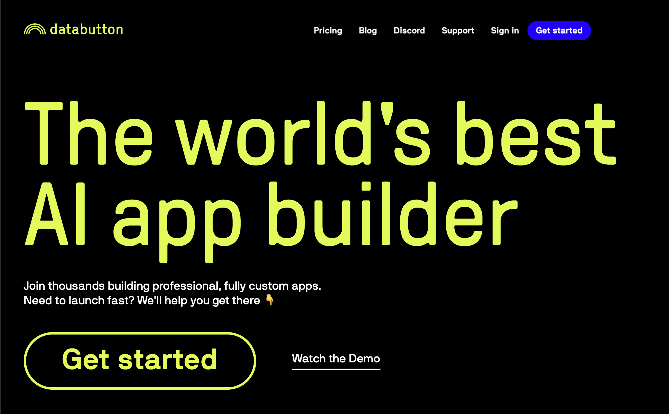 Databutton – The world's best AI app builder